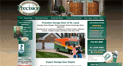 Desktop Screenshot of precisiongaragedoorstl.com